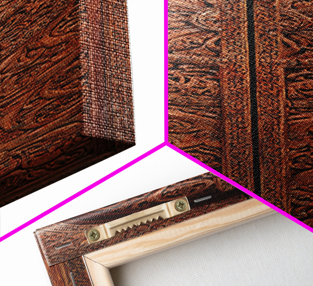 Intricate Brown Carved African Arch Door Wall Art, African Patterns, Traditional African Decor, Boho Wall Decor, Home Decor Gift