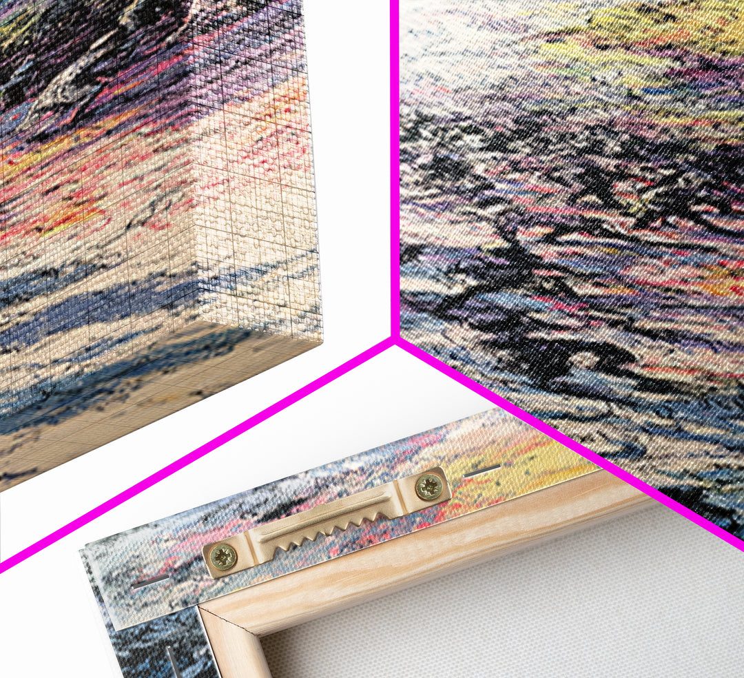 Colorful Migration Path Through African Landscape Wall Art, Abstract Safari Art Print, Vibrant Nature Home Decor Gift Idea