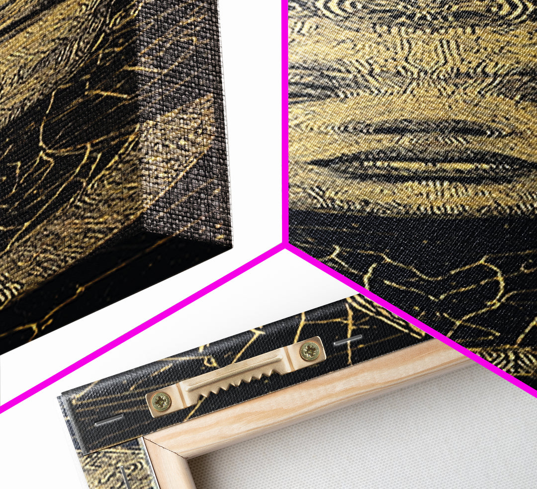 Golden Crowned African Queen Portrait Wall Art, Black Woman Canvas, Afrocentric Decor, Tribal Goddess, Luxury Home Decor