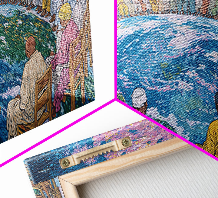 Global Elders Around Earth Wall Art, African American Art, Afrocentric Wall Art, Black History Art, Statement Home Decor