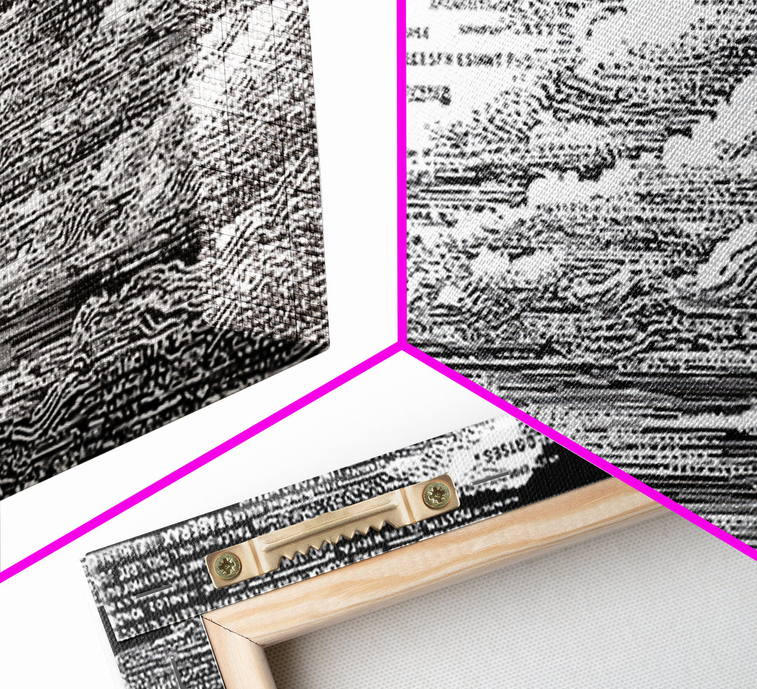 Black White Textured Seascape Wall Art, Abstract African Art Print, Minimalist Office Decor, Modern Landscape Home Decor