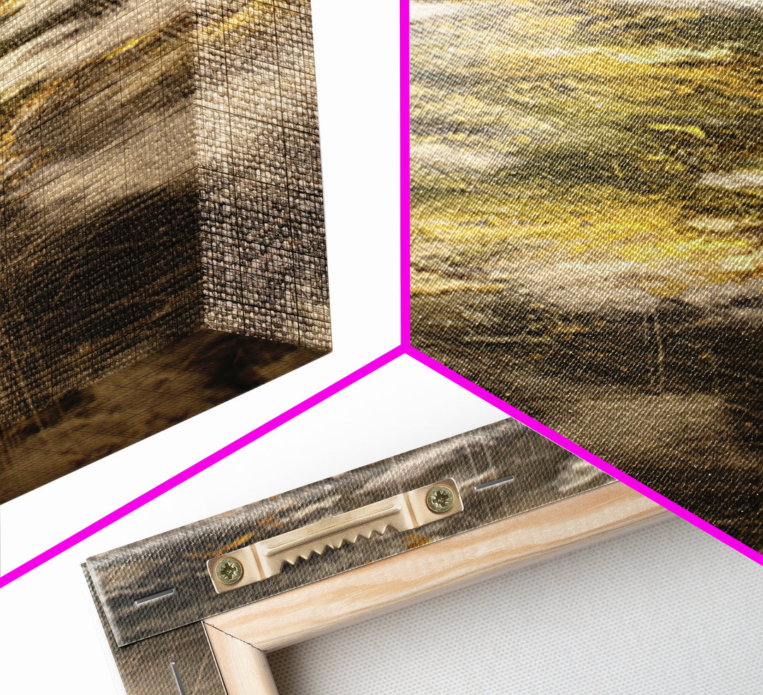 Atmospheric Gold Cloudscape Wall Art, Abstract African Art, Earth Tone Wall Art, Luxury Canvas Print, Modern Home Decor Gift