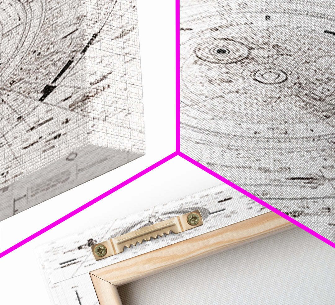 Intricate White Celestial Star Map Diagram Wall Art, Astronomy Blueprint Poster, Minimalist Office Decor, Cosmic Digital Print