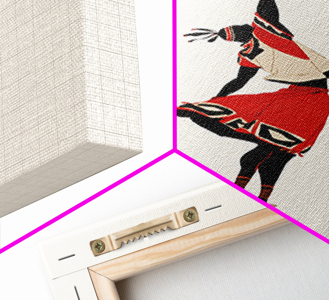 Maasai Warrior Basketball Leap Wall Art, African Warrior Art, African Wall Decor, Afrocentric Sports Canvas Print Gift Decor