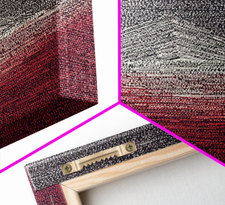 White Pyramid Over Crimson Horizon Wall Art, African Egyptian Art, Geometric Wall Art, Modern Black Decor, Statement Gift