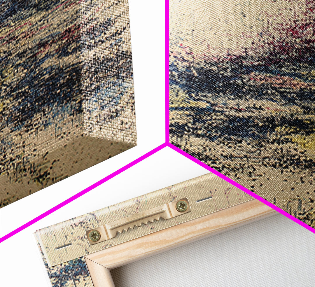Textured Beige Blue Abstract Wall Art, Modern African Abstract, Contemporary Canvas Decor, Minimalist Art, Large Wall Art