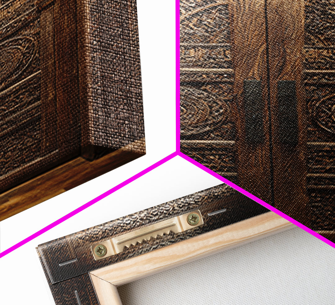 Dark Ornate African Wooden Door Wall Art, African Home Decor, Cultural Wall Decor, Rustic Decor, Statement Wall Piece, Carved Wood