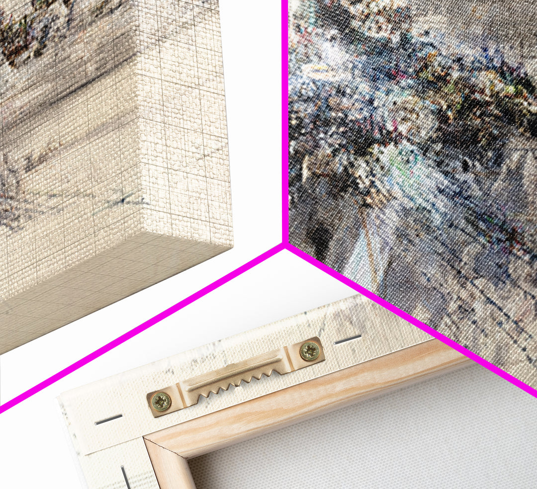 Neutral Ink Architectural Abstract Wall Art, Modern Canvas Art, Beige Wall Art, Office Decor, Contemporary Gallery Print