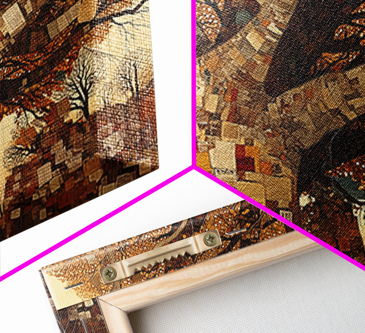 Baobab Tree Of Notes And Memories Wall Art, African Inspired, Mixed Media Canvas, Cultural Home Decor, Unique Wall Decor