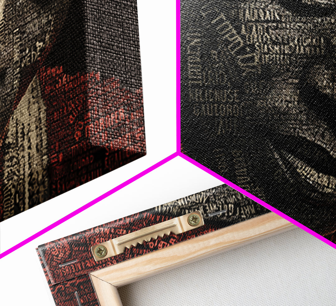 Intense African Woman Headwrap Wall Art, Black Woman Art, African Portrait, Melanin Artwork, Afrocentric Decor Gift For Her