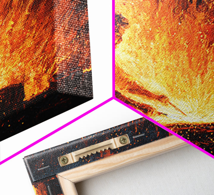 African Blacksmith At Flaming Forge Wall Art, African Warrior Art, Black Man Artful, Cultural Art Print, Bold Home Decor Gift