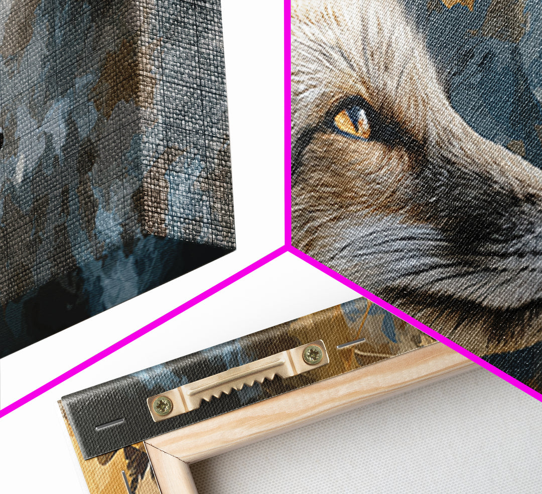 Dignified Fox Portrait Canvas Print, Animal Art, Wall Art, Living Room Decor, Fine Art, Creature, Nursery Decor, Art Deco, ANI-2x1-21
