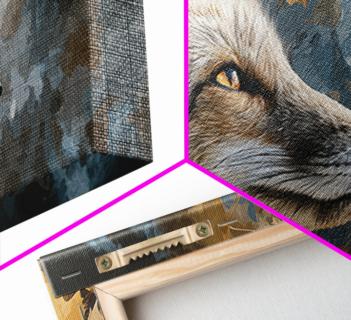 Dignified Fox Portrait Canvas Print, Animal Art, Wall Art, Living Room Decor, Fine Art, Creature, Nursery Decor, Art Deco, ANI-2x1-21