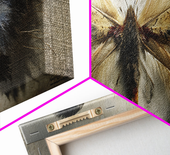 Butterfly Specimen Composition Canvas Print, Animal Art, Fine Art Print, Living Room Decor, Fine Art, Creature, Wall Decor, ANI-3x1-39