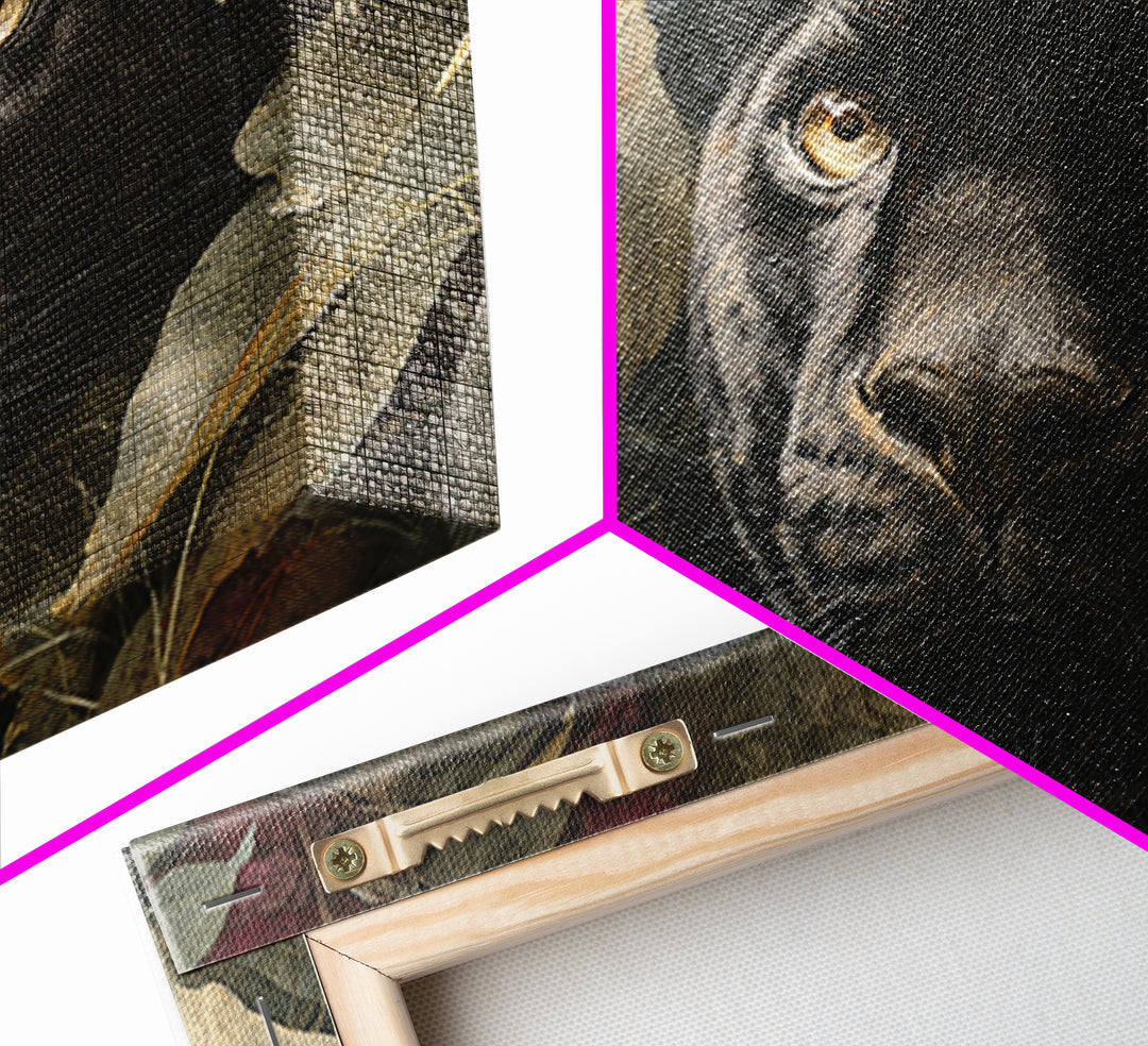 Dramatic Black Panther Emerging from Deep Jungle Canvas Print, Animal Art, Printable Art, Living Room Decor, Watercolor Art, ANI-3x2-58