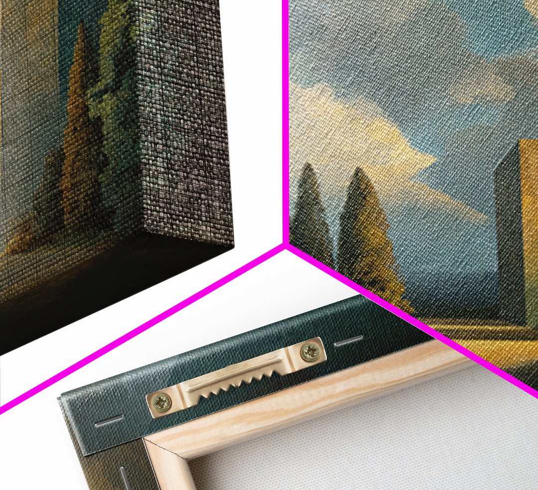 Surreal Dream Landscape Framed Canvas Print, Art, Wall Art for Mom, Living Room Decor, Fine Art, Wood Wall Art, ART-1x1-11