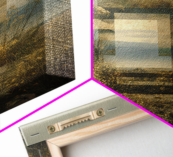 Surreal Dream Landscape Canvas Print, Art, Canvas Wall Art, Living Room Decor, Fine Art, Boho Wall Art, Pink Wall Art, ART-1x1-35