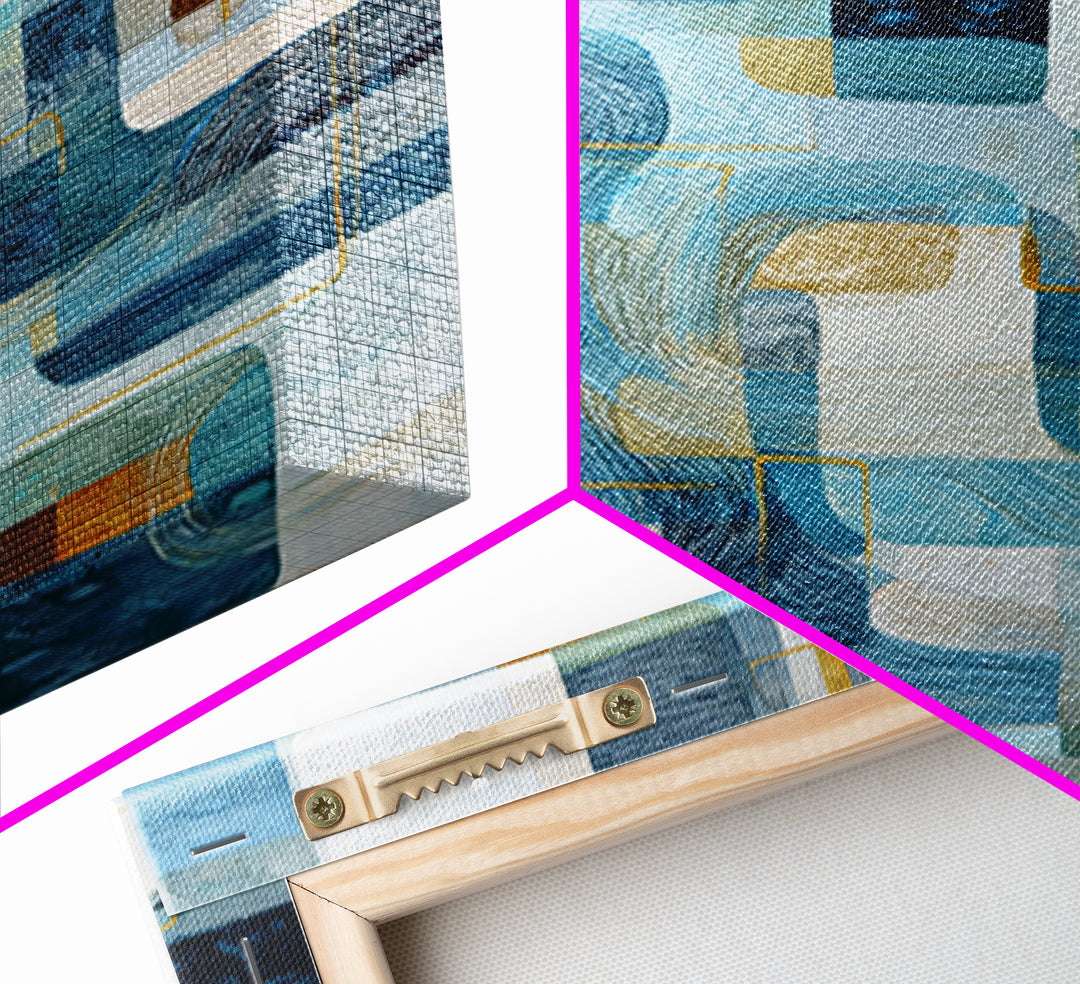 Abstract Water Forms Framed Canvas Print, Art, Canvas Art, Living Room Decor, Fine Art, Horizontal Wall Art, ART-1x1-43
