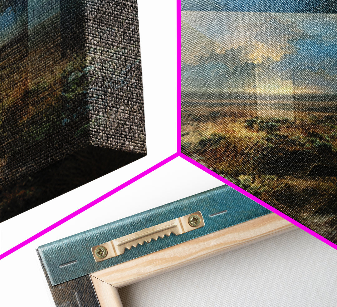 Surreal Dream Landscape Framed Canvas Print, Art, Wall Decor, Living Room Decor, Oil Painting, Wall Art, Art Prints, ART-1x1-83