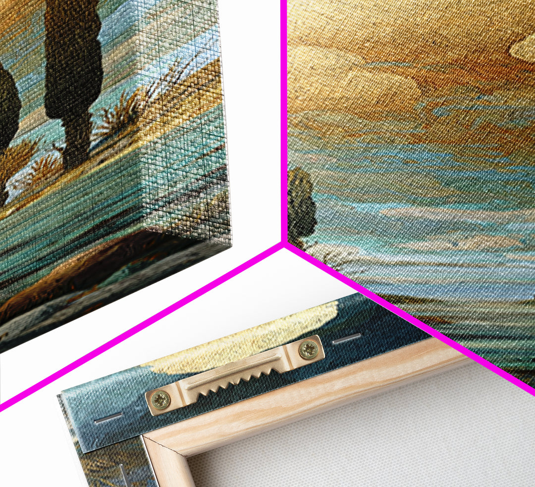 Surreal Dream Landscape Framed Canvas Print, Art, Wall Art for Mom, Living Room Decor, Fine Art, Wood Wall Art, ART-1x3-71