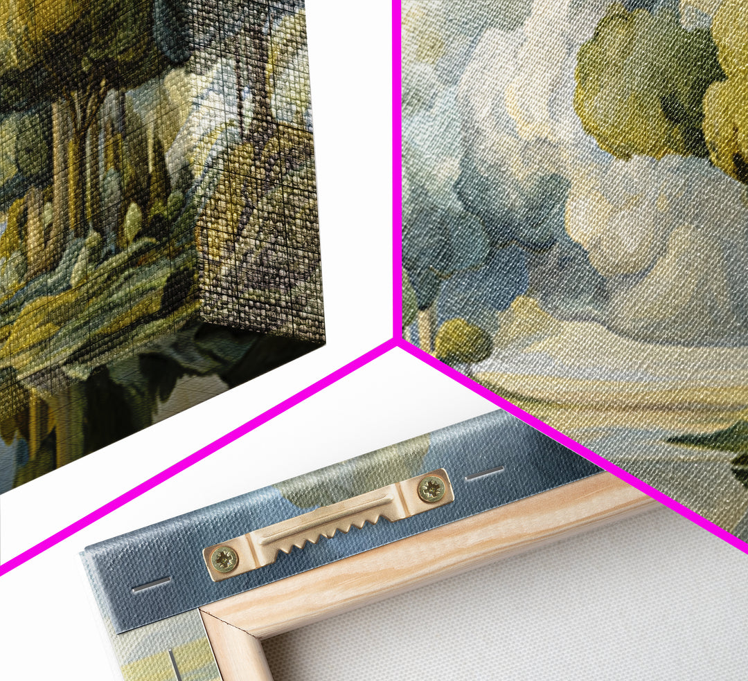 Surreal Dream Landscape Framed Canvas Print, Art, Large Wall Art, Living Room Decor, Fine Art, Prints Wall Art, ART-2x1-55