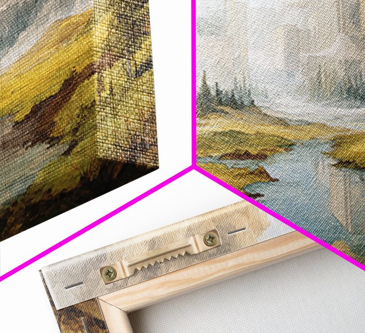 Surreal Dream Landscape Framed Canvas Print, Art, Contemporary Art, Living Room Decor, Fine Art, Art Deco, Original Art, ART-2x1-7