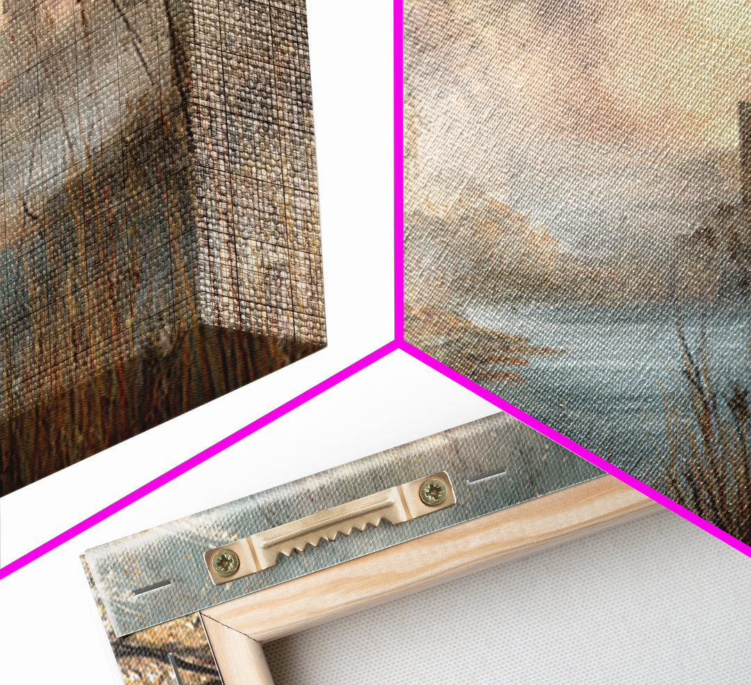 Surreal Dream Landscape Framed Canvas Print, Art, Wood Wall Art, Living Room Decor, Fine Art, Modern Decor, Fine Art Print, ART-2x1-79