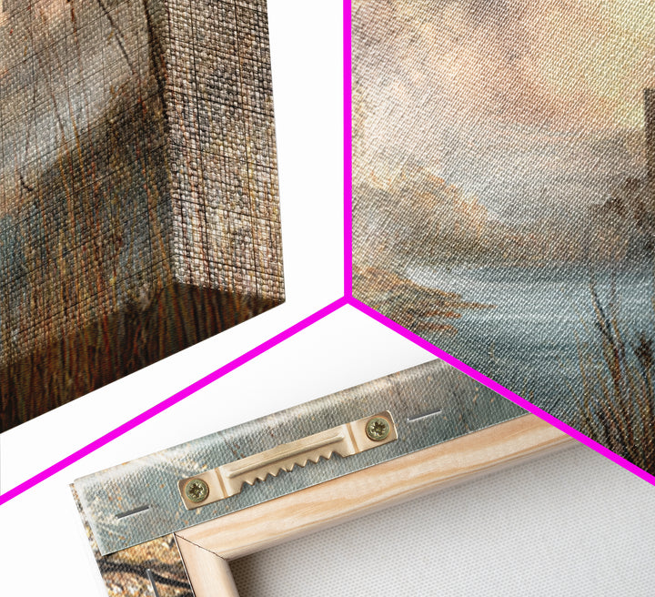 Surreal Dream Landscape Framed Canvas Print, Art, Wood Wall Art, Living Room Decor, Fine Art, Modern Decor, Fine Art Print, ART-2x1-79