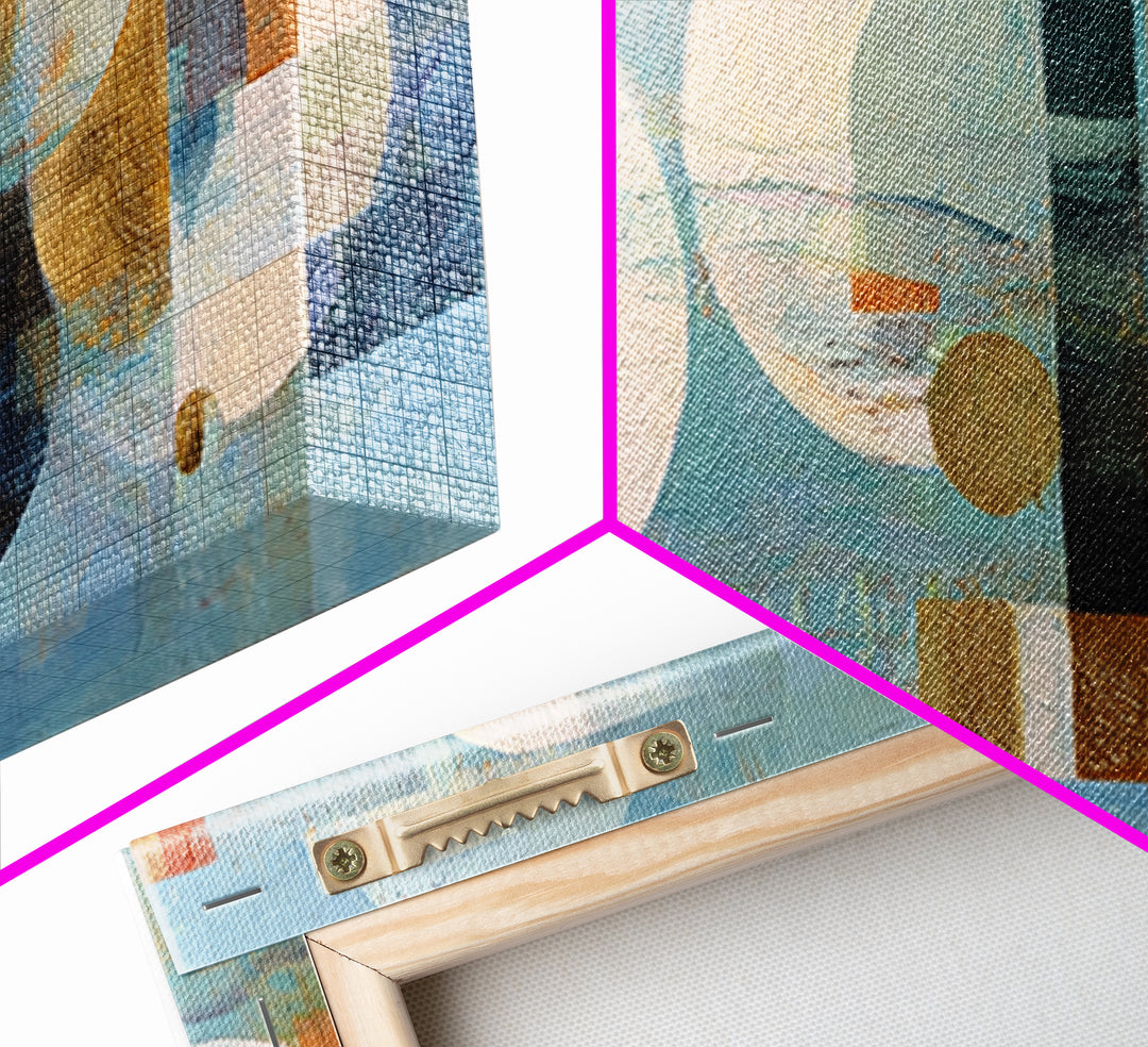 Abstract Water Forms Framed Canvas Print, Art, Ai Art, Living Room Decor, Abstract Art, Home Decor, Gallery Decor, ART-2x1-87