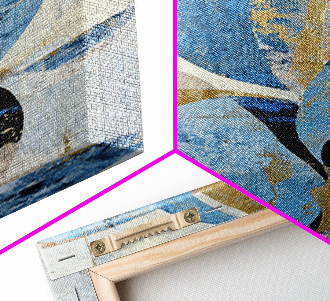 Abstract Water Forms Framed Canvas Print, Art, Canvas Art, Living Room Decor, Abstract Art, Horizontal Wall Art, ART-2x3-3