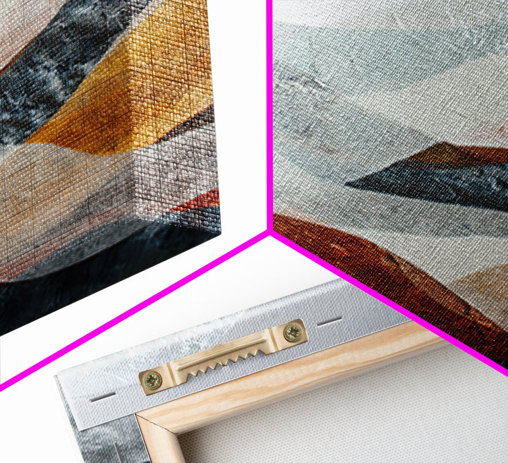 Contemporary Abstract with Layered Pigments and Energetic Canvas Print, Art, Contemporary Art, Living Room Decor, Abstract Art, ART-2x3-58