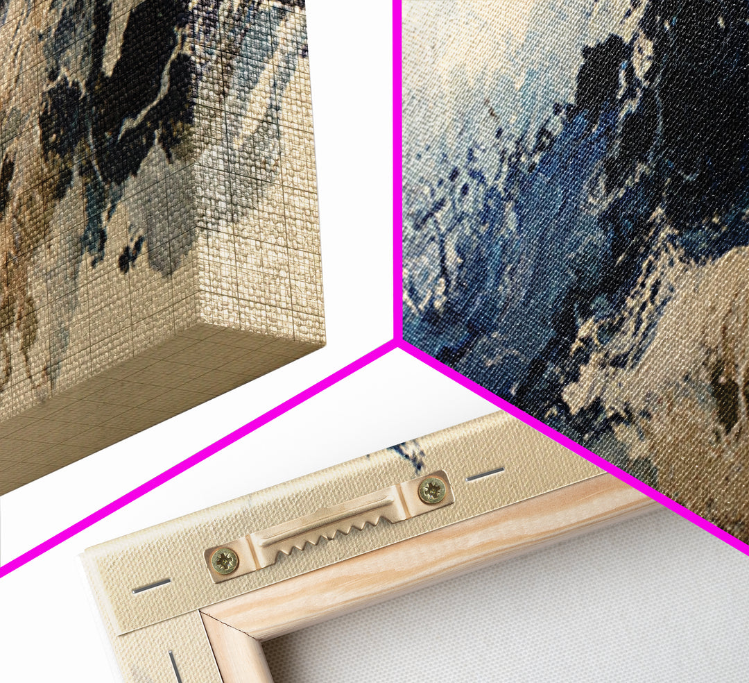 Abstract Water Forms Canvas Print, Art, Printable Art, Living Room Decor, Abstract Art, Statement Artwork, Boho Decor, ART-3x1-11