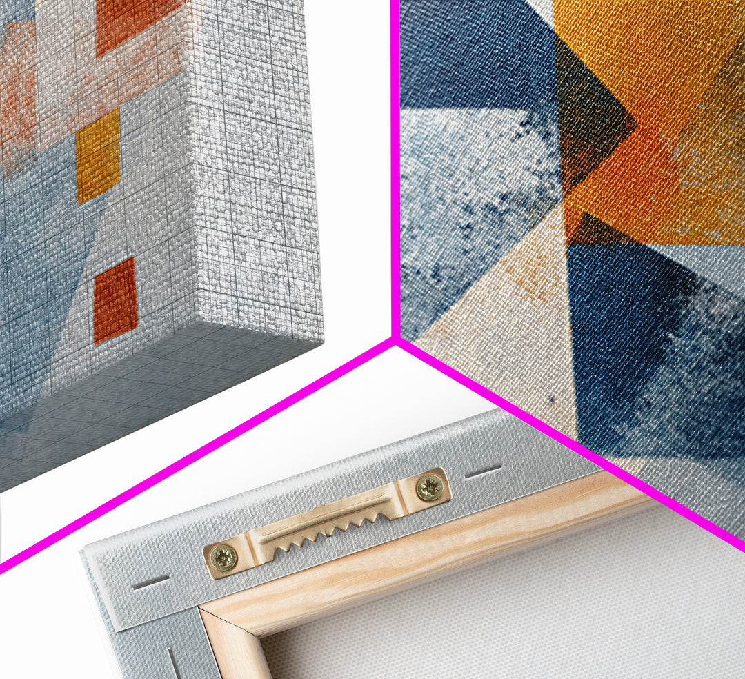 Geometric Color Study Canvas Print, Art, Art Nouveau, Living Room Decor, Abstract Art, Abstract Wall Art, Resin Art, ART-3x2-61