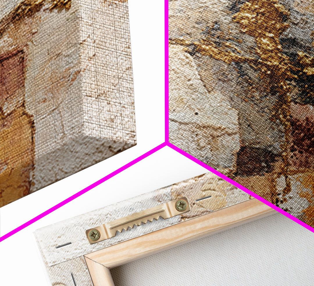Textured Plaster Abstract Canvas Print, Above Sofa Art, Modern Art, Living Room Decor, Fine Art, Statement, Art Print, ASA-1x1-59