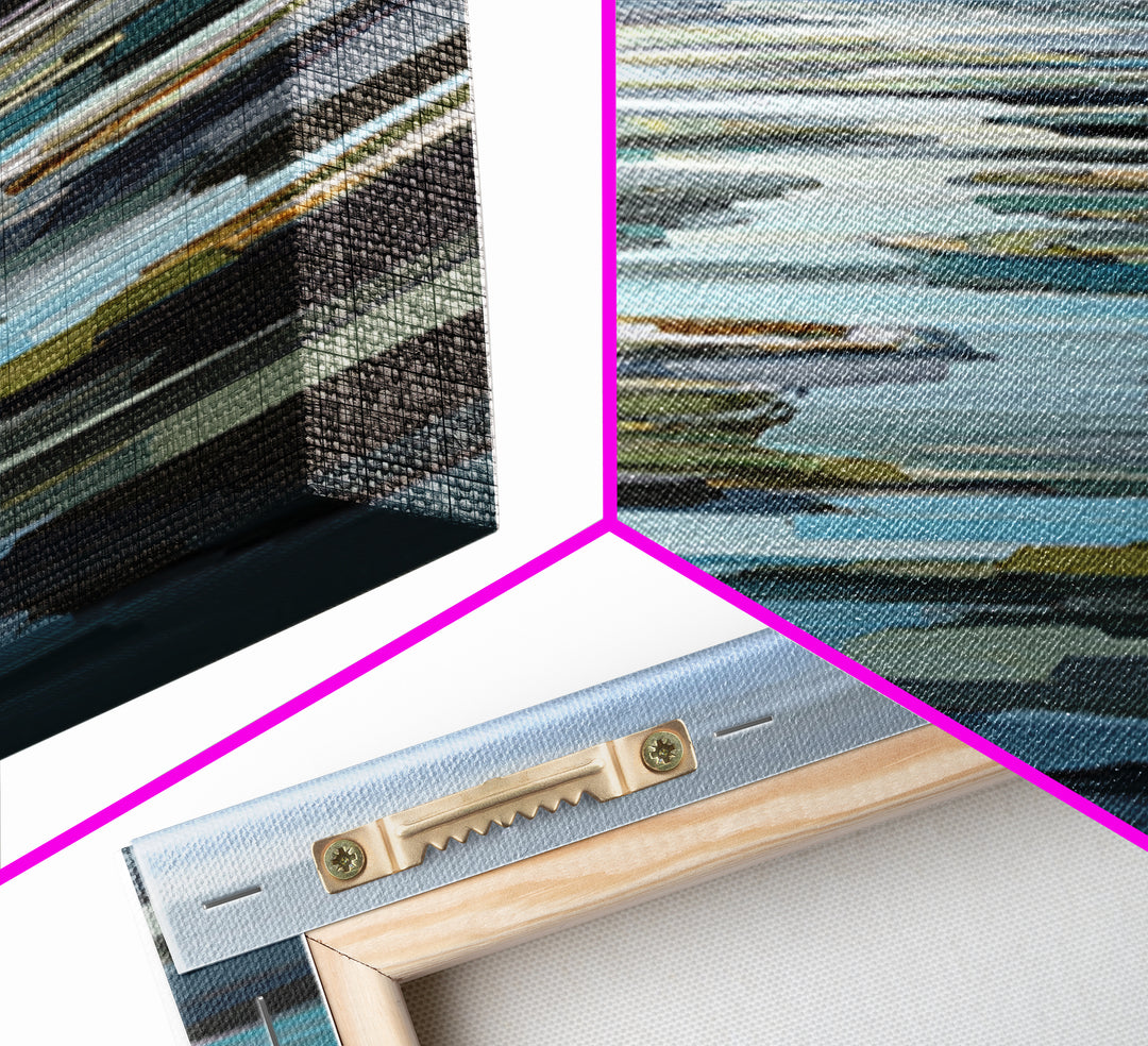 Abstract River Bends Canvas Print, Above Sofa Art, Living Room Decor, Fine Art, Statement 311, Set of Prints, Above Bed Decor, ASA-1x3-11