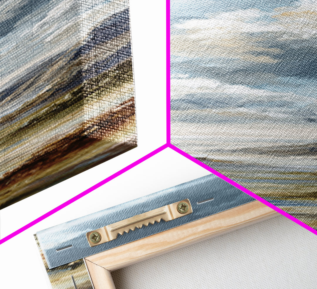 Dramatic Cloudscape over a Distant Valley Canvas Print, Above Sofa Art, Modern Decor, Living Room Decor, Fine Art, Statement, ASA-1x3-17