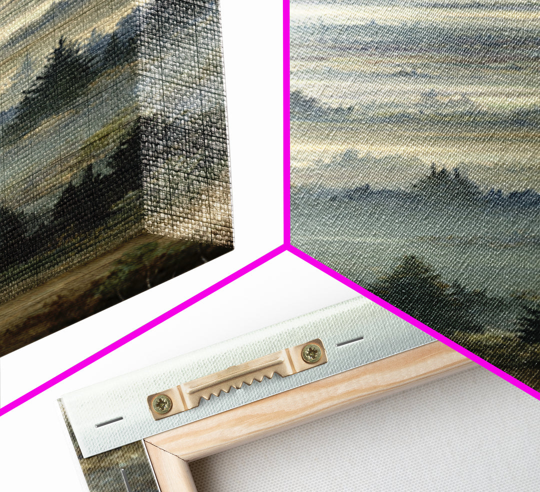 Wide Olive and Beige Meadow Panorama Canvas Print, Above Sofa Art, Canvas Print, Living Room Decor, Oil Painting, Statement, ASA-1x3-22