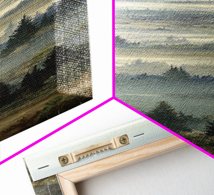 Wide Olive and Beige Meadow Panorama Canvas Print, Above Sofa Art, Canvas Print, Living Room Decor, Oil Painting, Statement, ASA-1x3-22