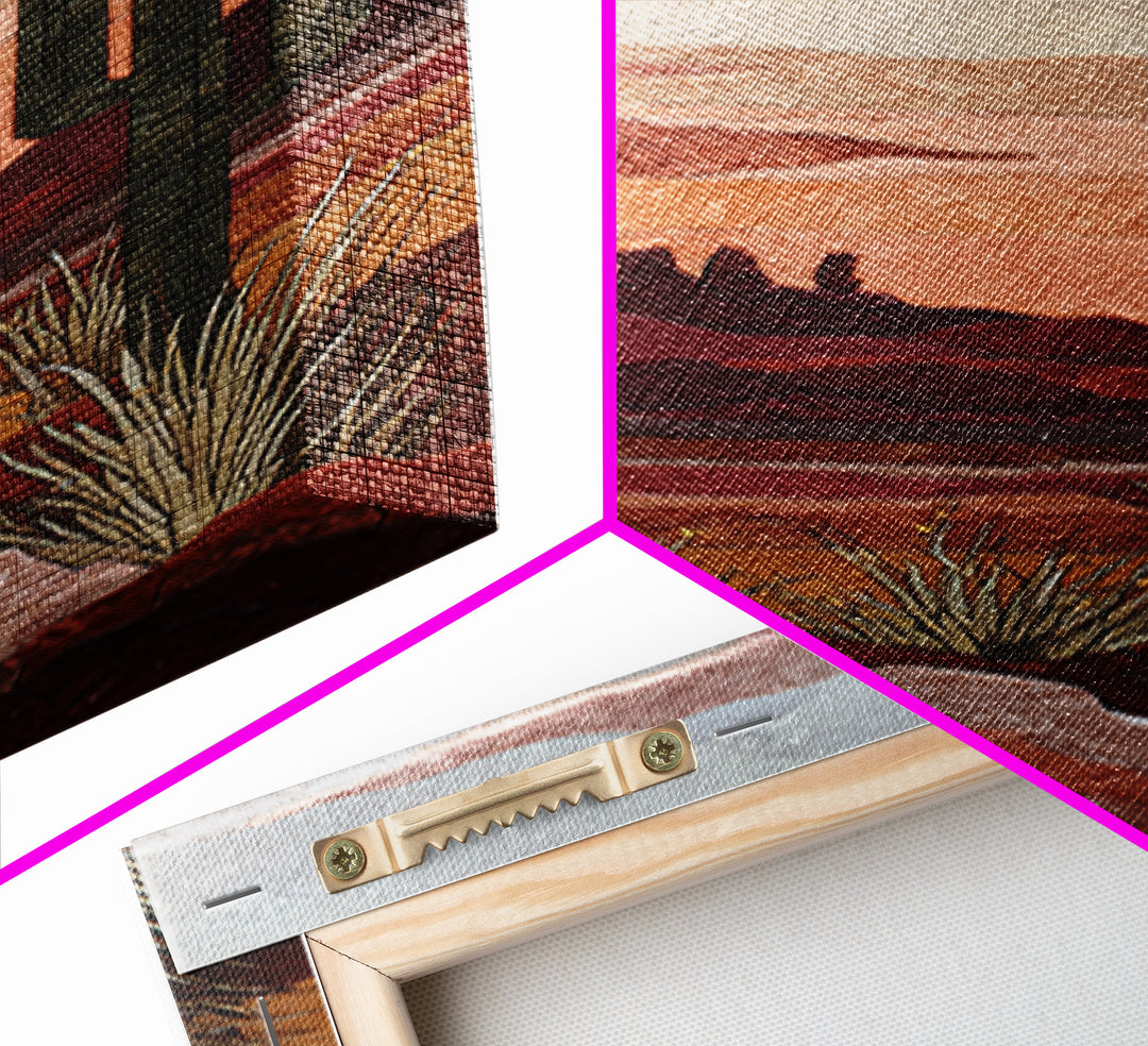Desert Mesa Panorama Canvas Print, Above Sofa Art, Neutral Decor, Living Room Decor, Fine Art, Statement, Wall Art, Home Decor, ASA-1x3-32