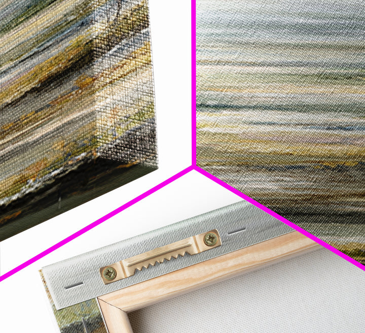 Oversized Abstract Landscape Canvas Print, Above Sofa Art, Art Print, Living Room Decor, Fine Art, Statement, Textured Wall Art, ASA-1x3-85