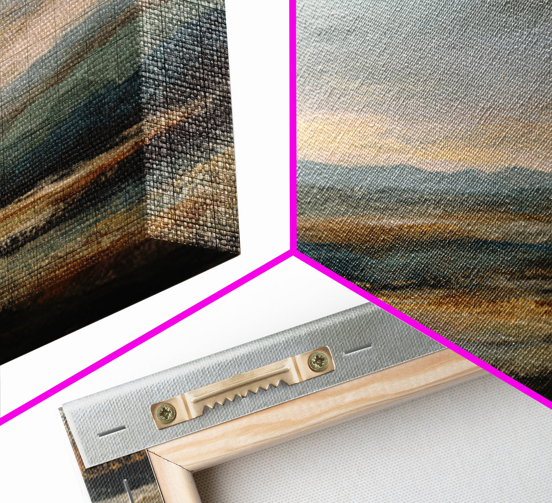 Oversized Abstract Landscape Canvas Print, Above Sofa Art, Luxury Decor, Living Room Decor, Statement, Canvas Wall Art, ASA-2x1-21