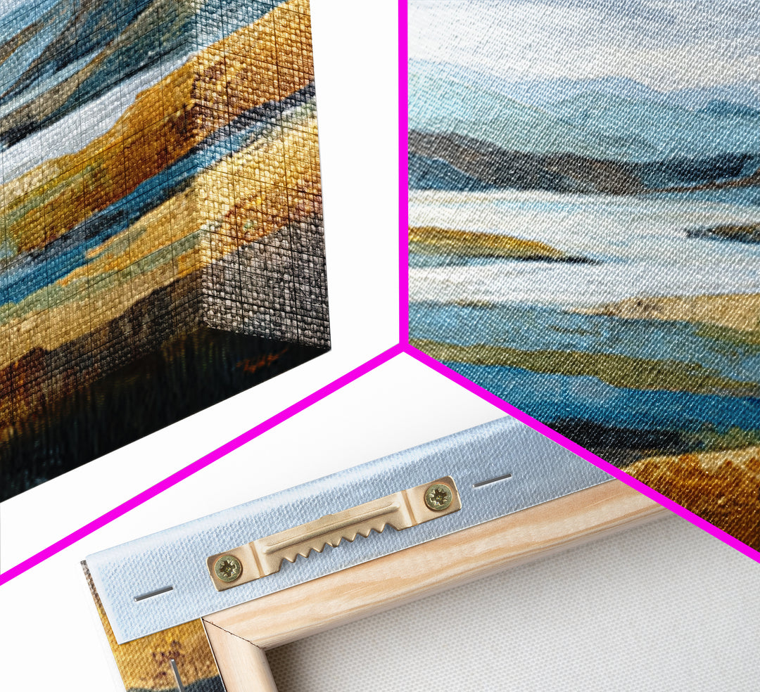 Oversized Abstract Landscape Framed Canvas Print, Above Sofa Art, Contemporary Art, Living Room Decor, Oil Painting, Statement, ASA-2x1-45