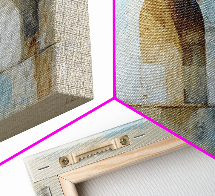 Architectural Arch Study Canvas Print, Above Sofa Art, Living Room Decor, Oil Painting, Statement, Oversized Wall Art, ASA-2x1-77