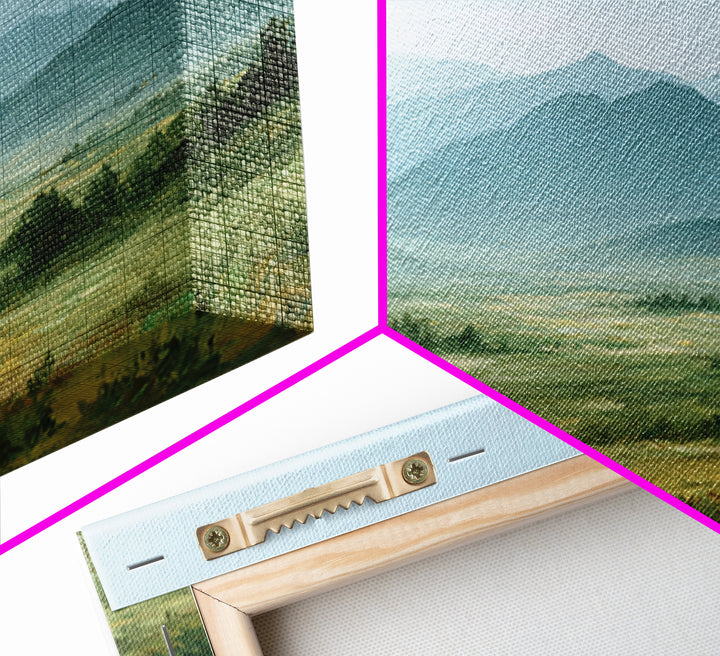 Wide Olive and Beige Meadow Panorama Canvas Print, Above Sofa Art, Art Print, Living Room Decor, Fine Art, Statement, ASA-2x1-78