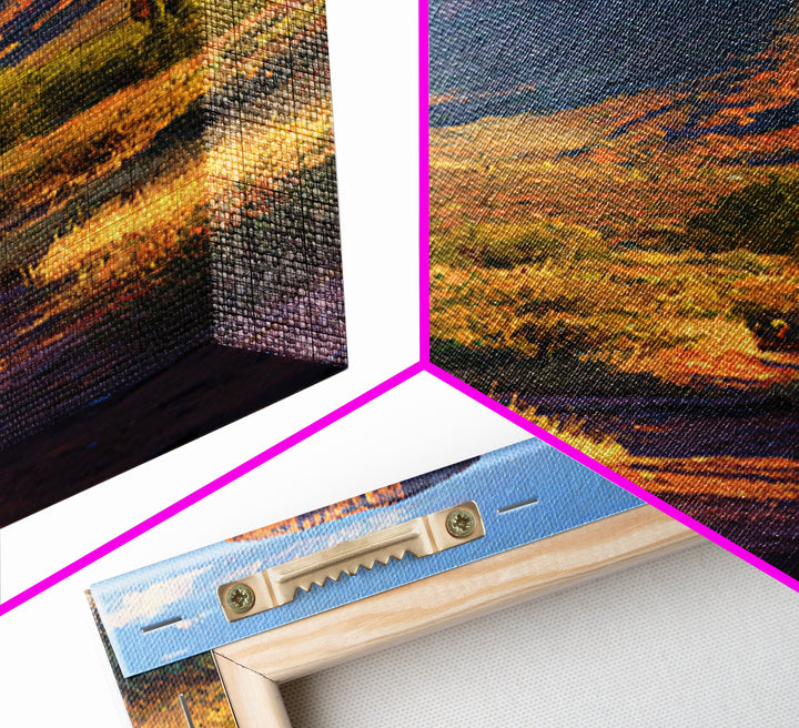 Desert Mesa Panorama Framed Canvas Print, Above Sofa Art, Modern Art, Living Room Decor, Fine Art, Statement, Art Print, ASA-2x3-4