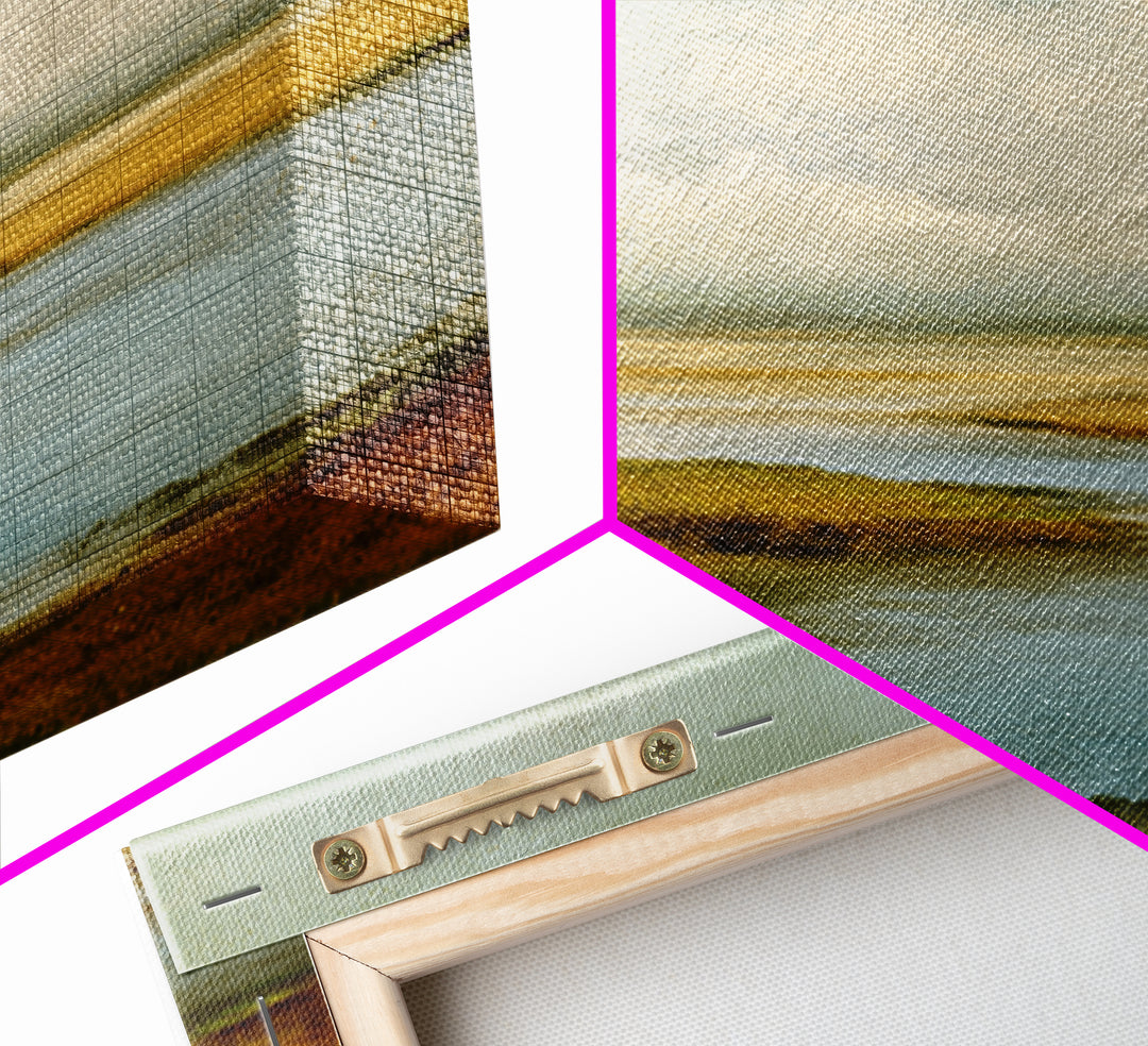 Abstract River Bends Canvas Print, Above Sofa Art, Horizontal Wall Art, Living Room Decor, Abstract Art, Statement, ASA-2x3-7