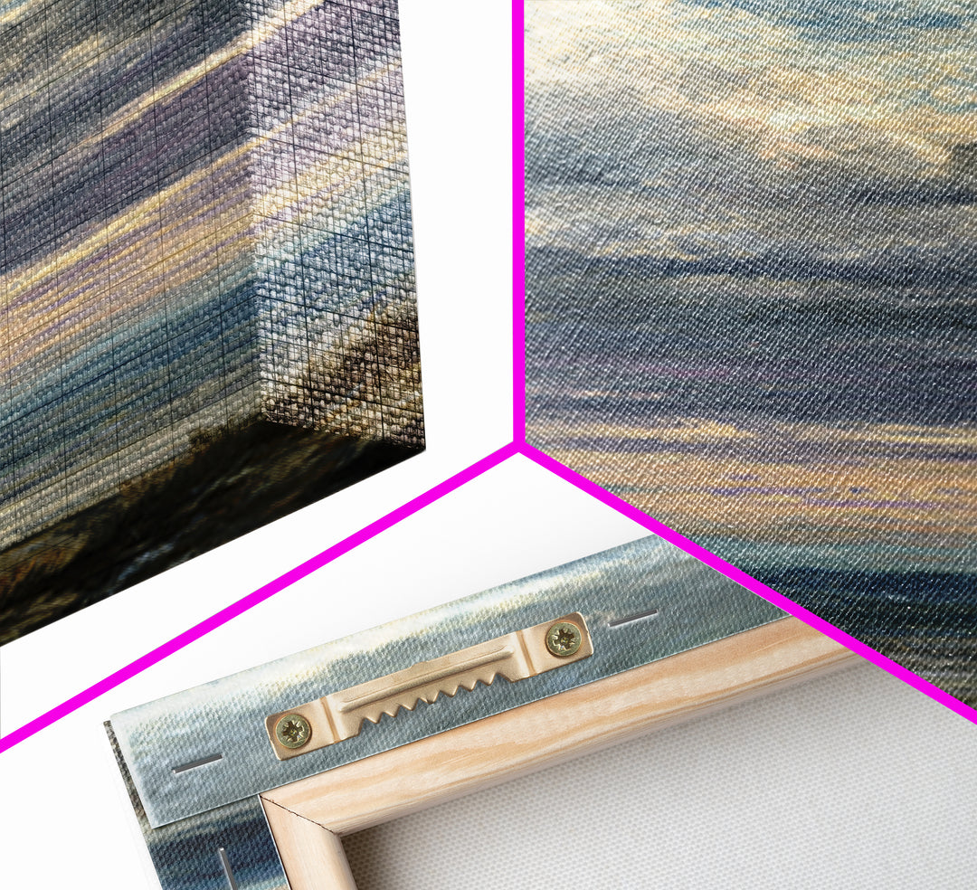 Dramatic Cloudscape over a Distant Valley Canvas Print, Above Sofa Art, Textured Wall Art, Living Room Decor, Statement, ASA-2x3-85