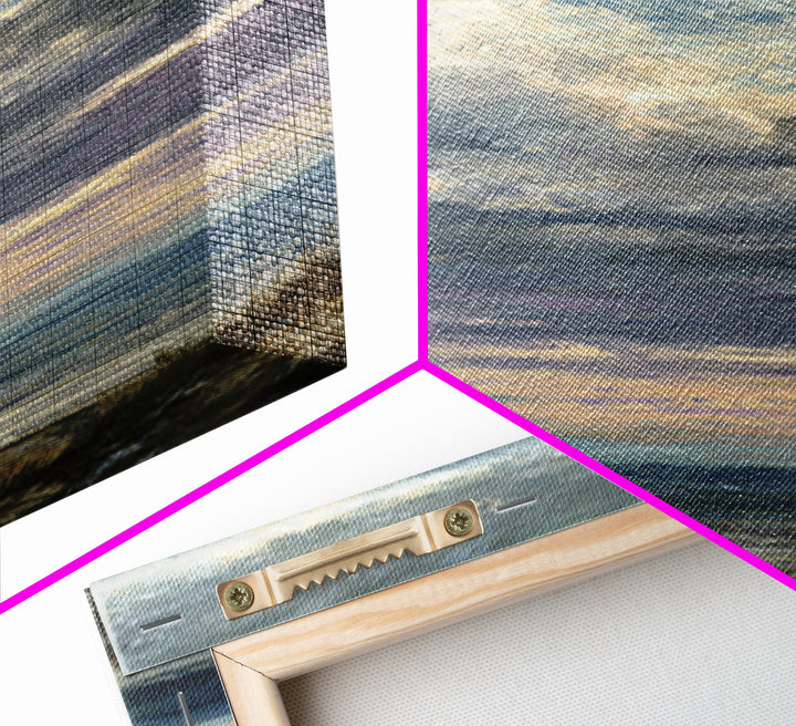 Dramatic Cloudscape over a Distant Valley Canvas Print, Above Sofa Art, Textured Wall Art, Living Room Decor, Statement, ASA-2x3-85