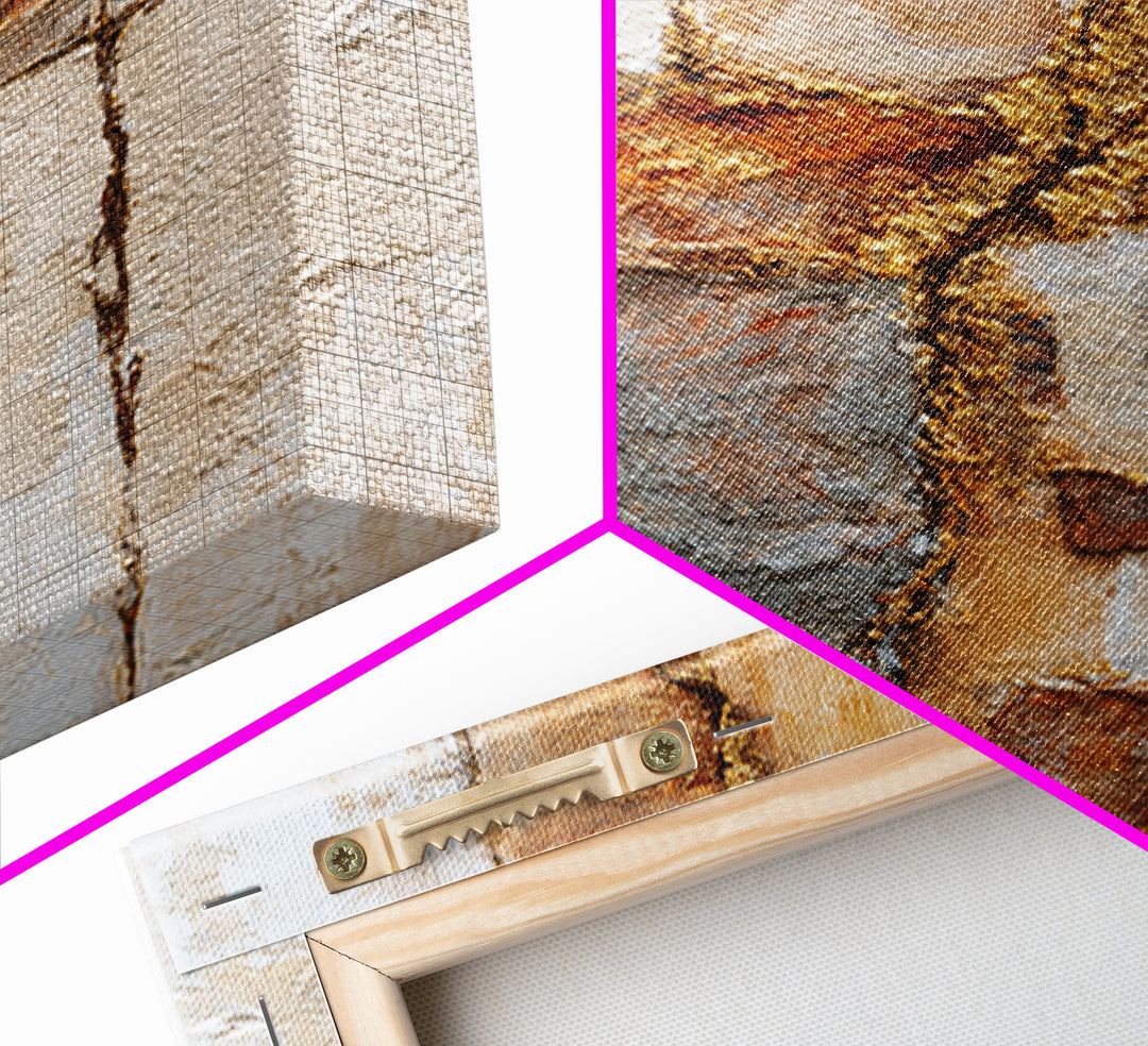 Textured Plaster Abstract Canvas Print, Above Sofa Art, Framed Wall Art, Living Room Decor, Abstract Art, Statement, ASA-2x3-91