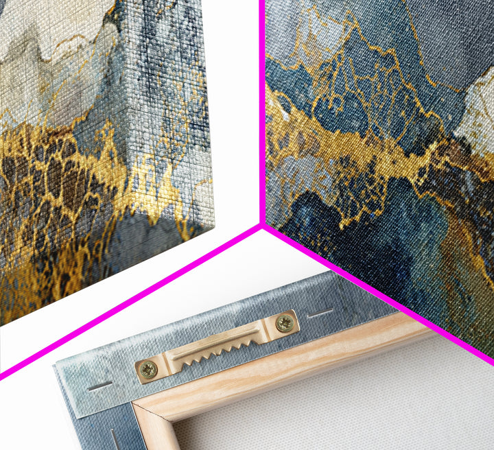 Textured Plaster Abstract Framed Canvas Print, Above Sofa Art, Wall Art, Living Room Decor, Statement, Horizontal Wall Art, ASA-3x1-51